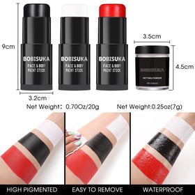 BOBISUKA translucent setting powder jar highlighting matte, transfer-resistant finish