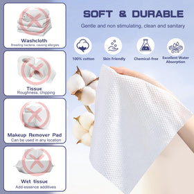 BODFPPC towel held in hand to show 7.9x7.9 inch scale and portability