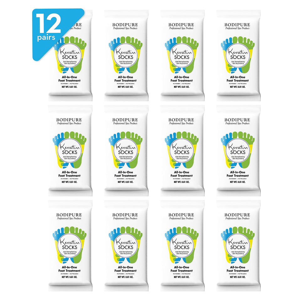 Bodipure front packaging showing product benefits and 12 pairs