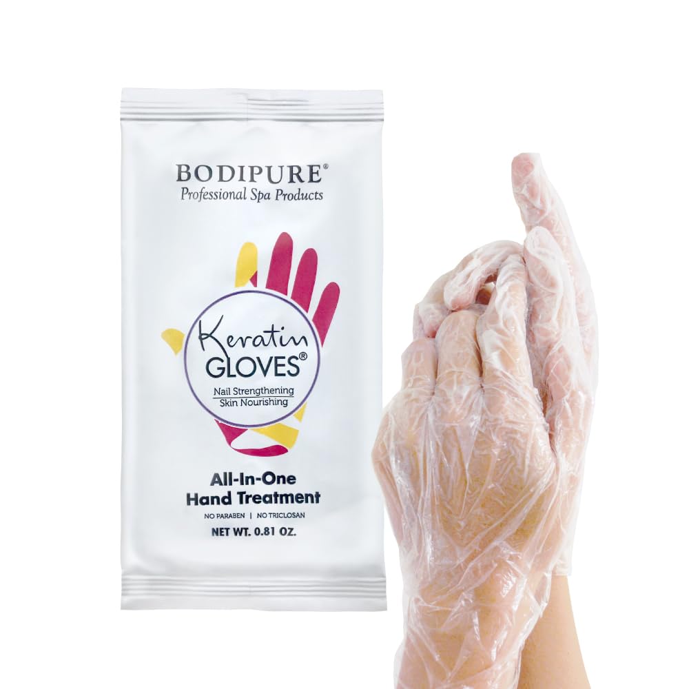 Bodipure open glove revealing moisturizing serum for deep hydration