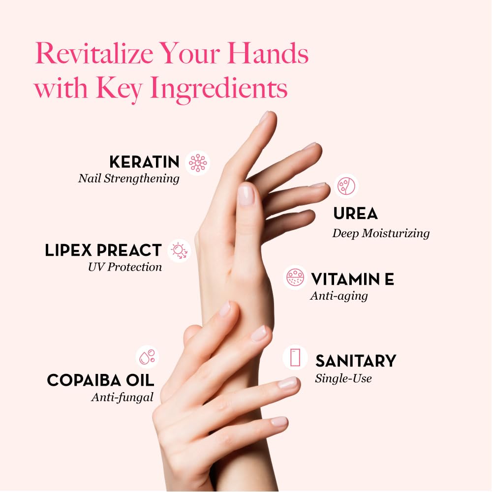 Bodipure hands wearing gloves demonstrating easy, mess-free use