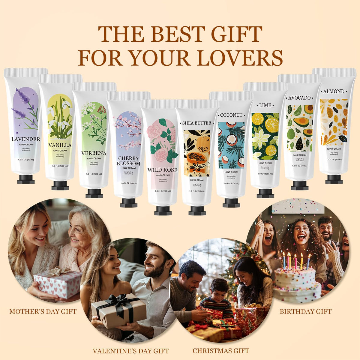 BODY & EARTH tubes arranged in gift basket showing party favor suitability benefit