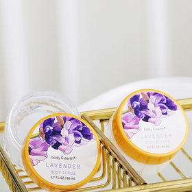 BODY & EARTH bath salts and fizzies detail showing soothing bath additions for relaxation