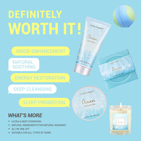 BODY & EARTH open gift box repurposed for storage showing durable packaging benefit