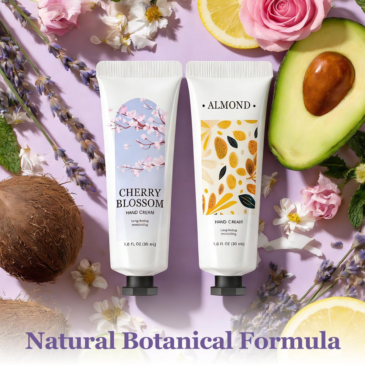 BODY & EARTH texture on hand demonstrating quick-absorbing, non-greasy hydration benefit