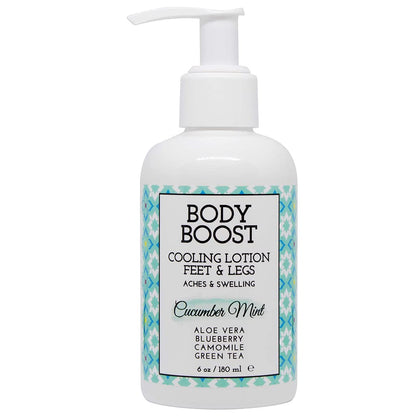 Body Boost front packaging showing cucumber mint label and cooling benefit