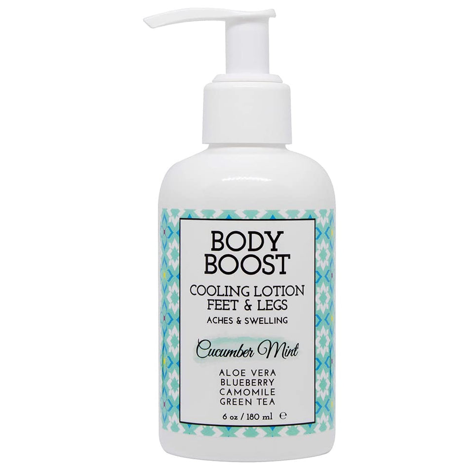 Body Boost front packaging showing cucumber mint label and cooling benefit