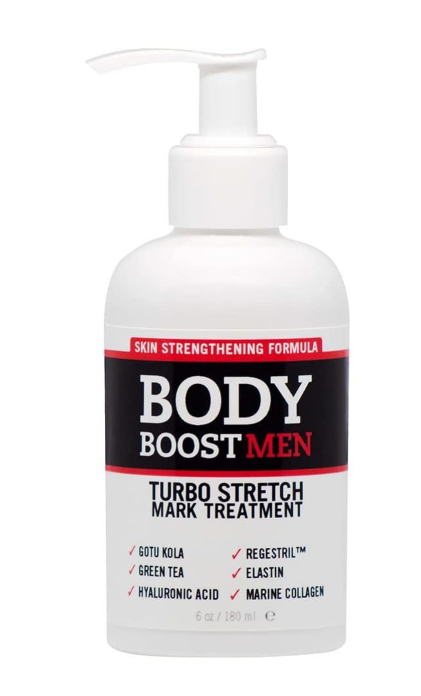 Body Boost Men front packaging showing label and size, clear benefit of targeted treatment