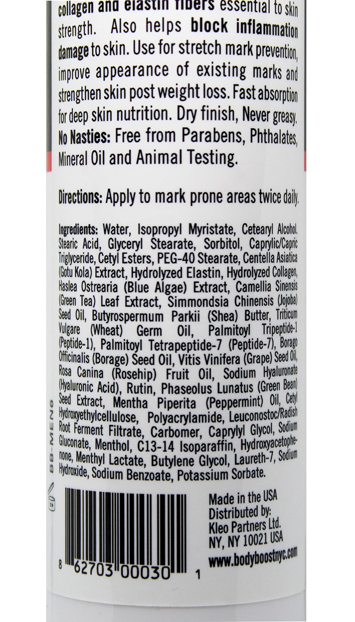 Body Boost Men applied to athlete thigh post-workout, shows prevention and skin support