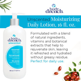 Body Drench lotion texture close-up highlighting fast-absorbing benefit