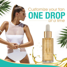 Body Drench dropper detail dispensing a drop, highlighting precise dosage control benefit