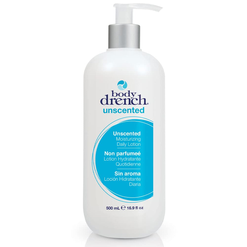 Body Drench front pump bottle showing label and easy dispensing benefit