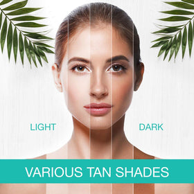 Body Drench mixed with lotion in palm demonstrating easy blending and customizable color