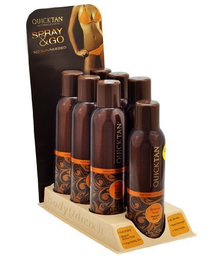 Body Drench quick tan front packaging showing spray can and sun-kissed benefit