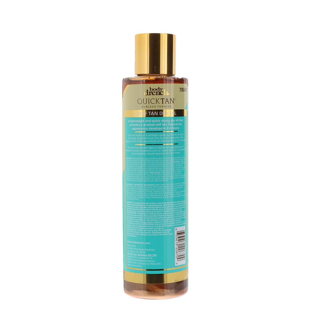 Body Drench oil texture close-up displaying lightweight dry-oil consistency for fast absorption and soft skin