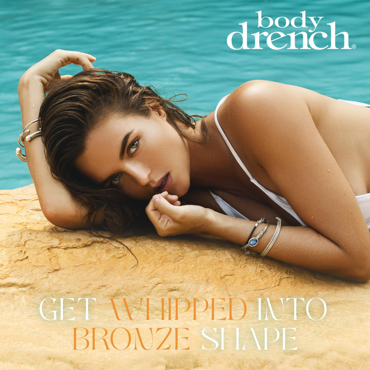 Body Drench mousse texture close-up illustrating lightweight blendability