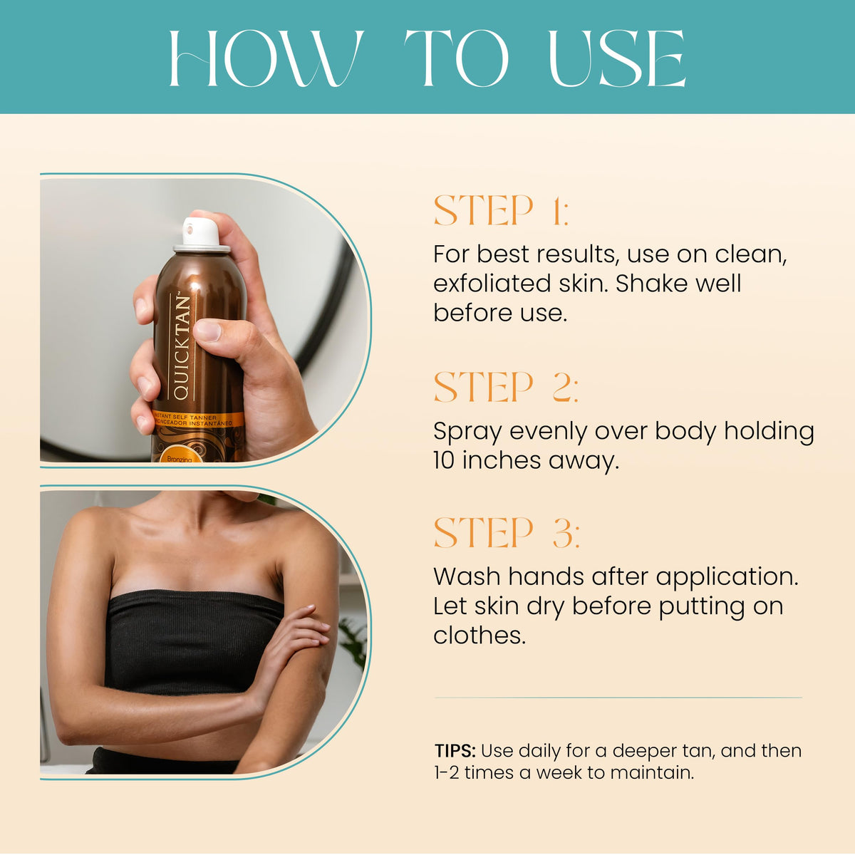 Body Drench scale next to hand showing compact 6 oz travel-friendly size