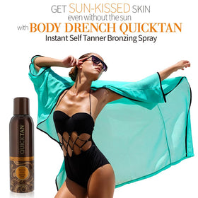Body Drench spray applied to arm for streak-free, even coverage