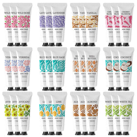 BODY & EARTH # LOVE front packaging showing 36 colorful travel tubes and gift-ready appeal