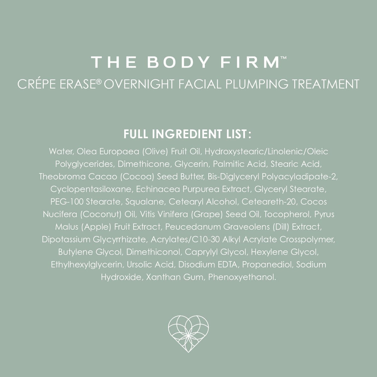 BODY FIRM comparison showing reduced crepey texture after use