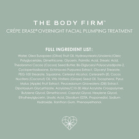 BODY FIRM comparison showing reduced crepey texture after use