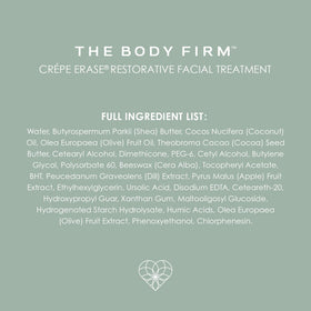 BODY FIRM ingredient botanicals highlighting TruFirm extracts and natural support