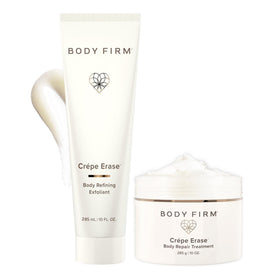 BODY FIRM front packaging duo showing the two-step system and benefits