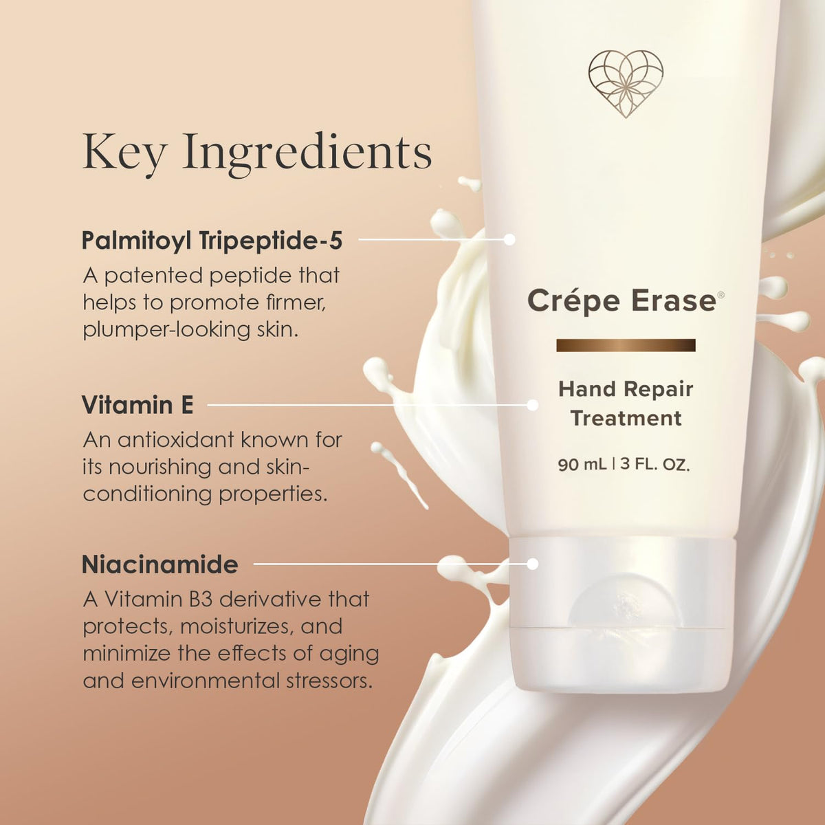 BODY FIRM dispensing cream from tube onto fingers, shows easy application benefit