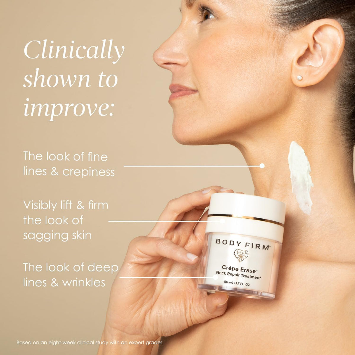 BODY FIRM botanical ingredients close-up emphasizing TruFirm complex antioxidant support