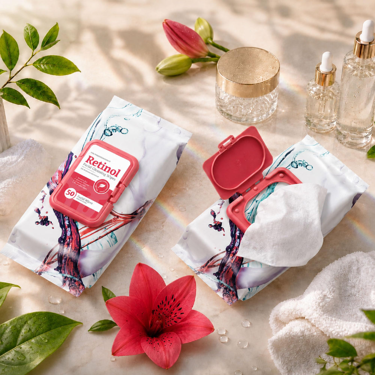 Body Prescriptions pack in travel bag ready for on-the-go refreshing