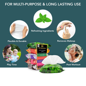 Body Prescriptions close-up of wipe texture highlighting gentle cloth and effective cleansing