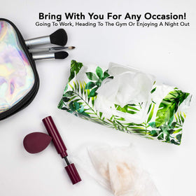 Body Prescriptions flip-top closure detail keeping wipes fresh and portable