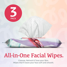 Body Prescriptions wipe removing mascara to demonstrate makeup removal