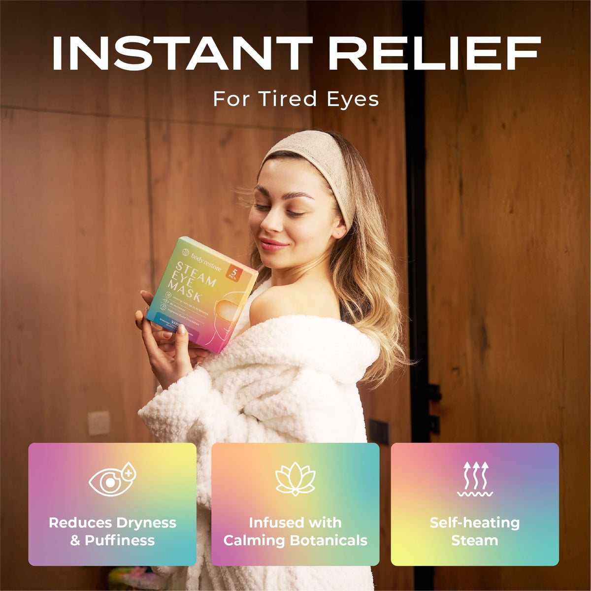 Body Restore lifestyle scene of a calm room conveying stress relief and relaxation