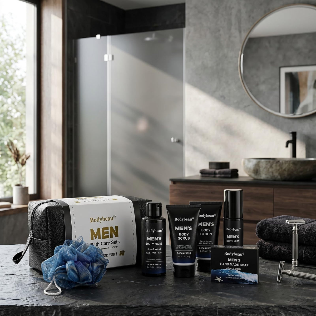 Bodybeau kit held in hand showing scale and travel-friendly size benefit