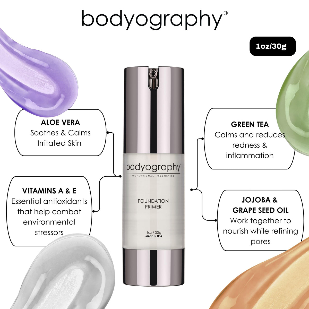 Bodyography primer included in professional salon makeup kit for pros