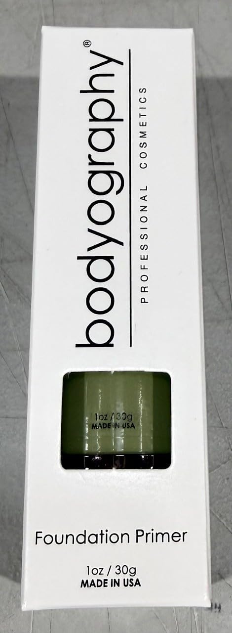 Bodyography primer ingredients label highlighting vitamins and botanical extracts