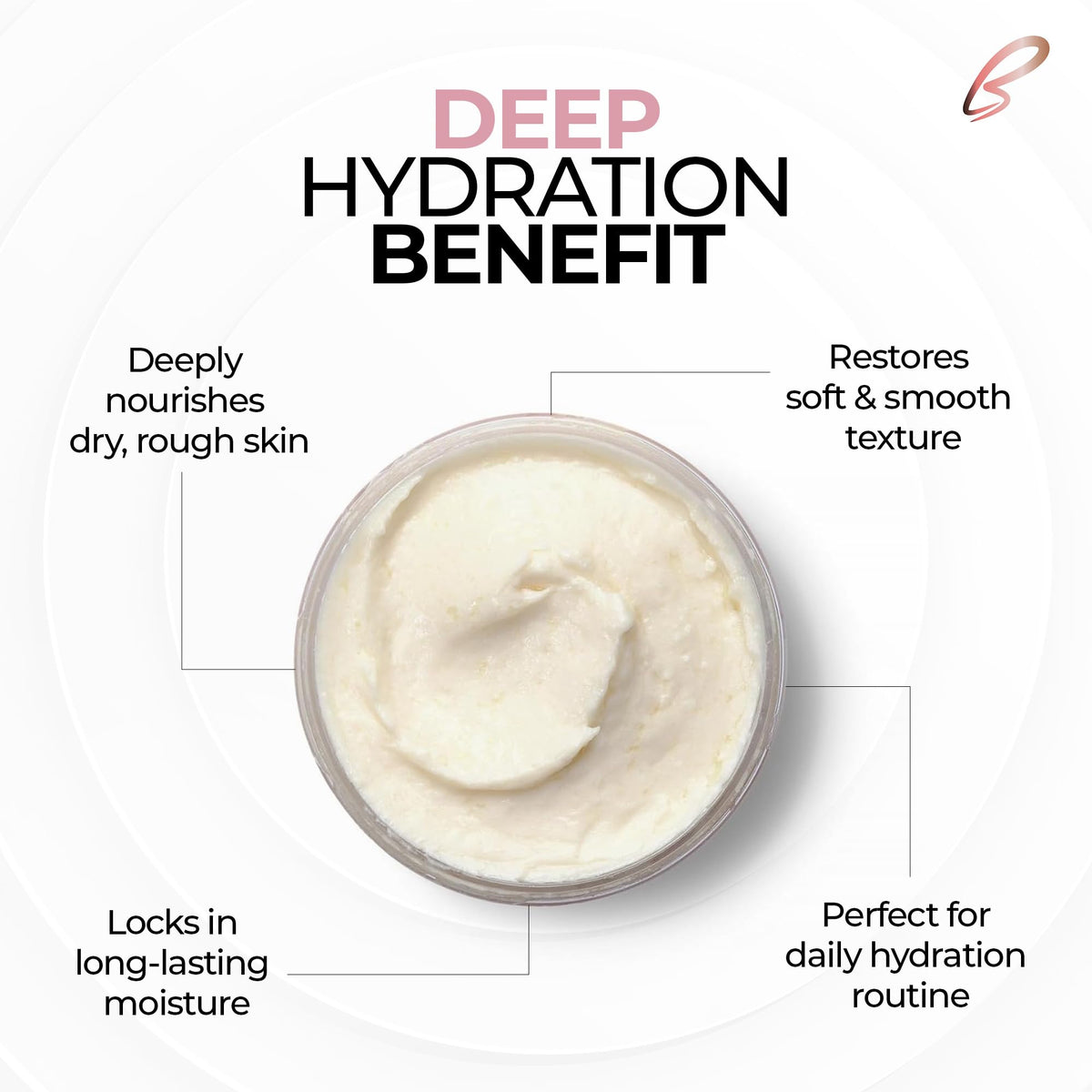 Bodystry application on leg illustrating hydration and smoother skin