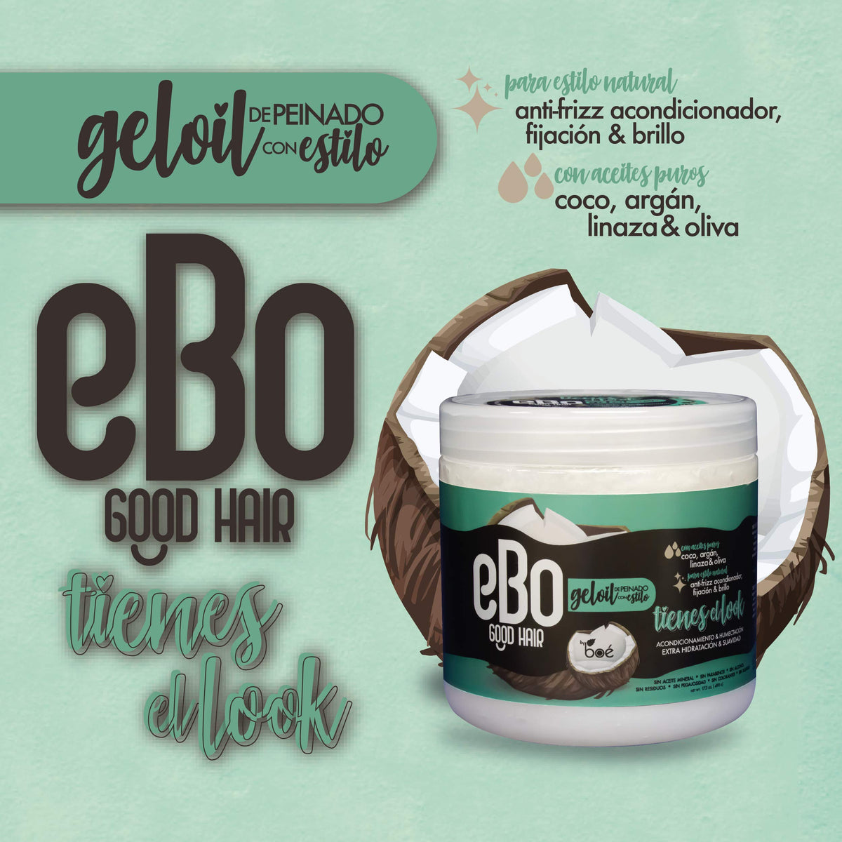 BOÉ COSMETICS finished hairstyle showcasing defined, frizz-free look