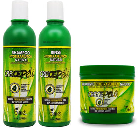 BOÉ COSMETICS front packaging showing the three-piece growth system and benefits