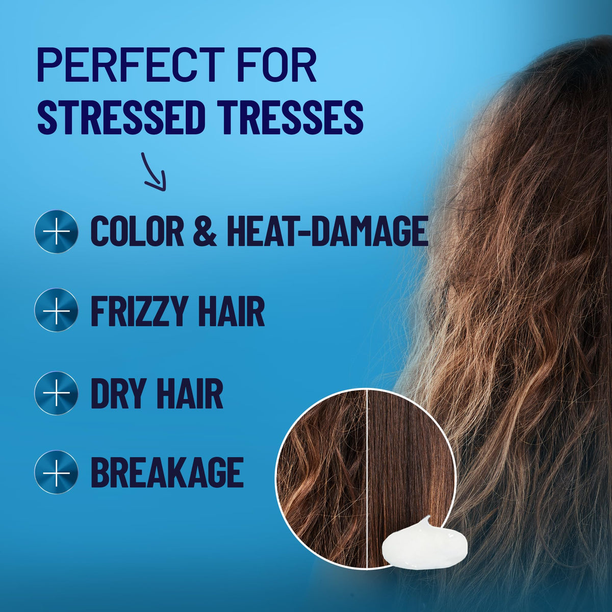 BOLD UNIQ being applied to curly hair demonstrating improved manageability