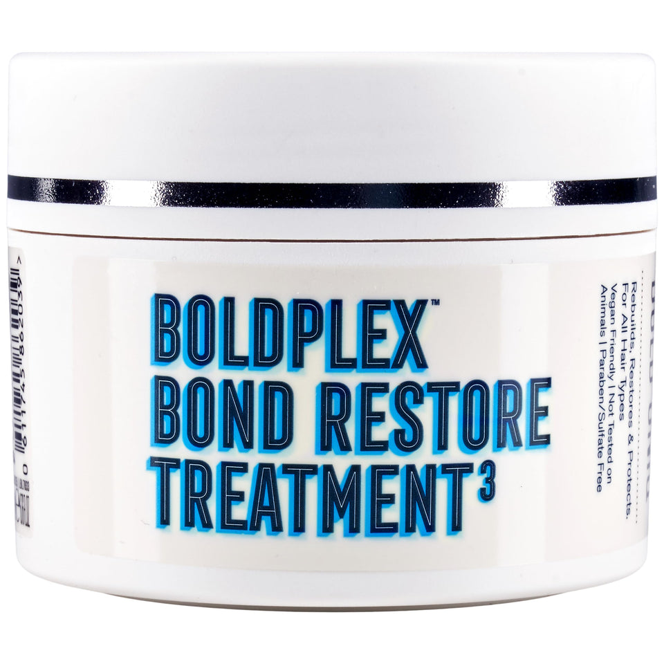 BOLD UNIQ jar front view showing BoldPlex branding and treatment benefit