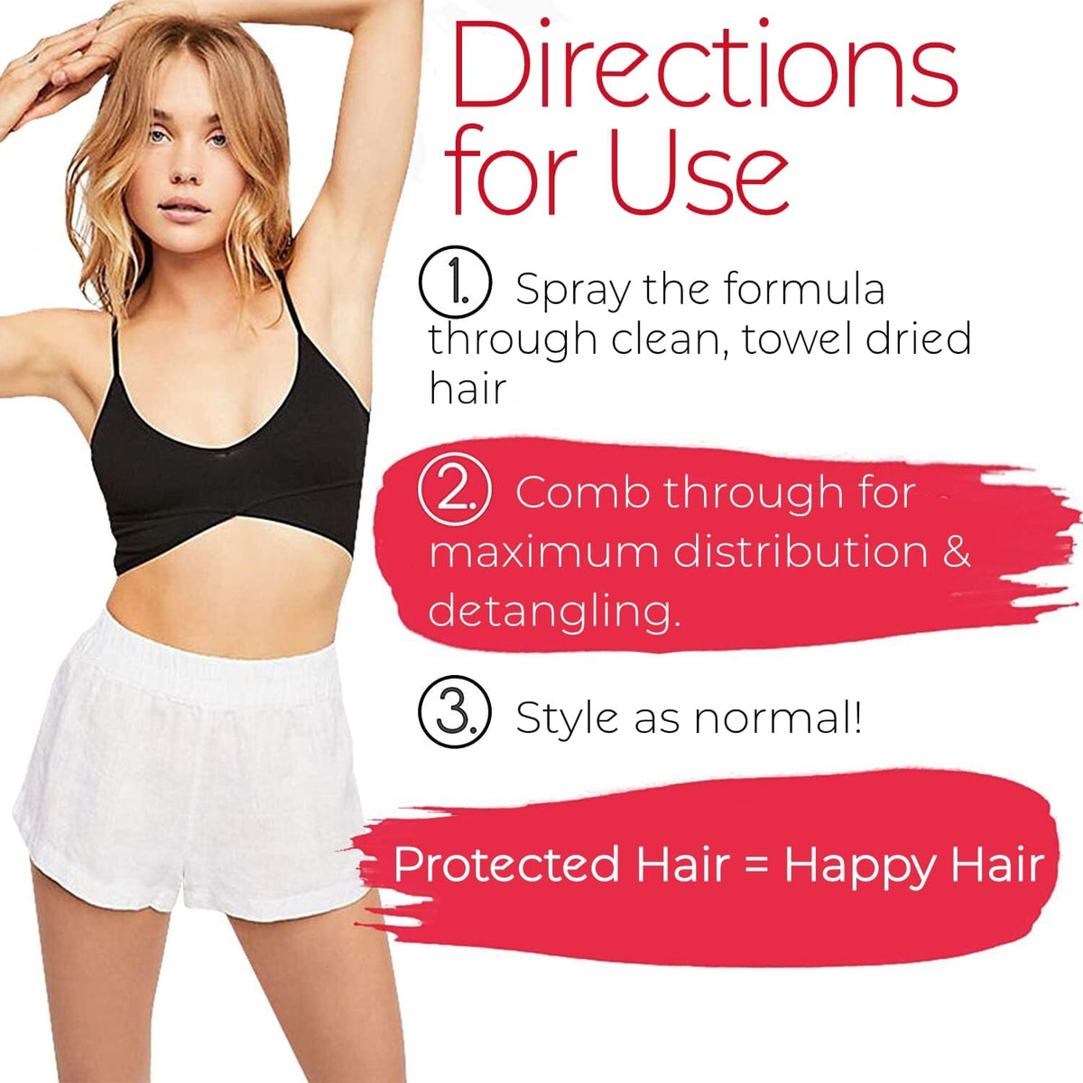 BOLD UNIQ applied during blow-dry delivering frizz reduction and smoothness