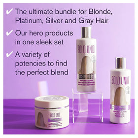 BOLD UNIQ purple mask open jar showing creamy pigment for deep conditioning benefit