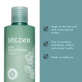 BOLDEN toner on cotton pad ready to apply for balanced skin