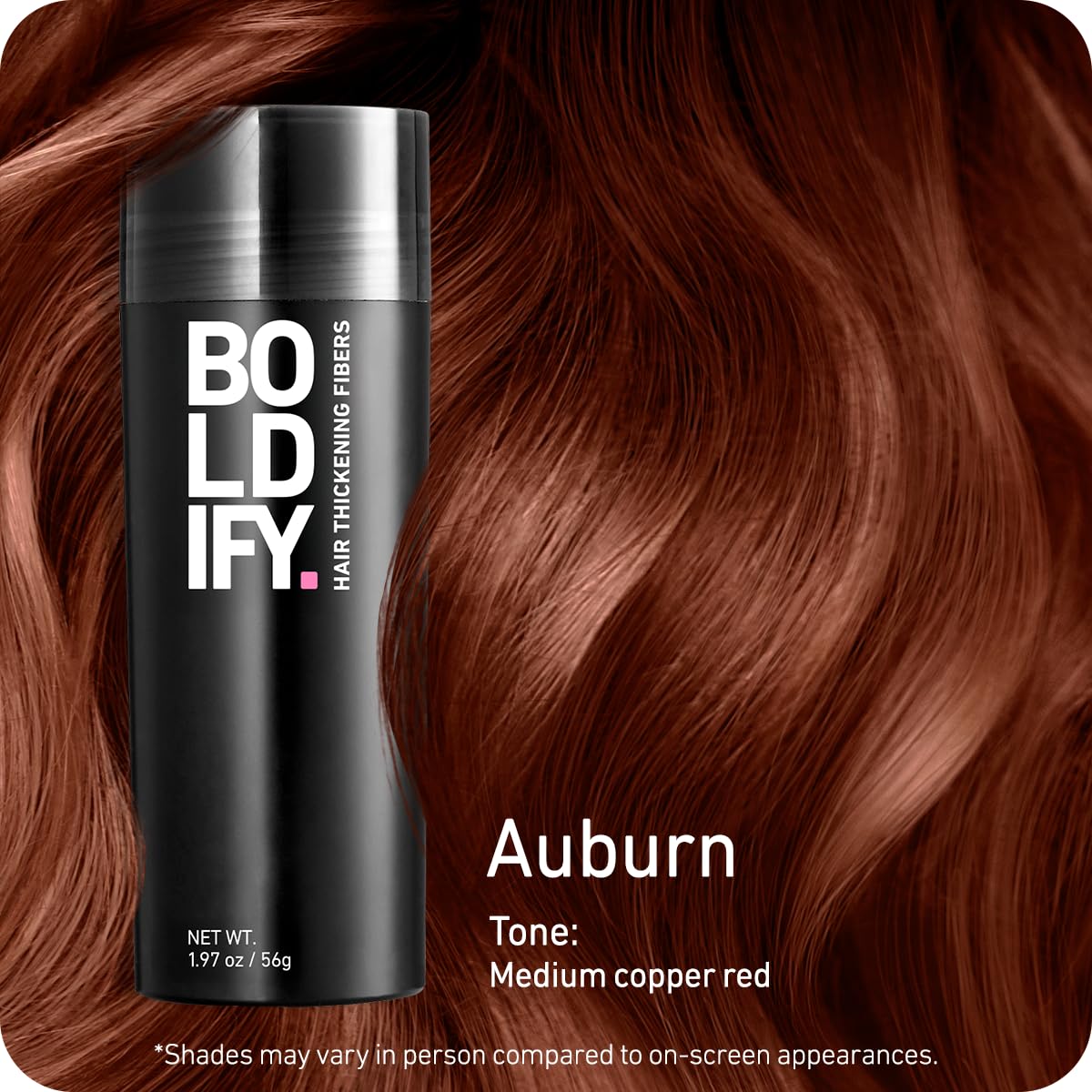 Boldify shaker top detail demonstrating controlled fiber dispensing