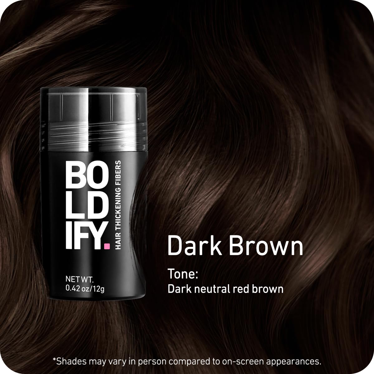 Boldify open dispenser demonstrating controlled application for neat coverage