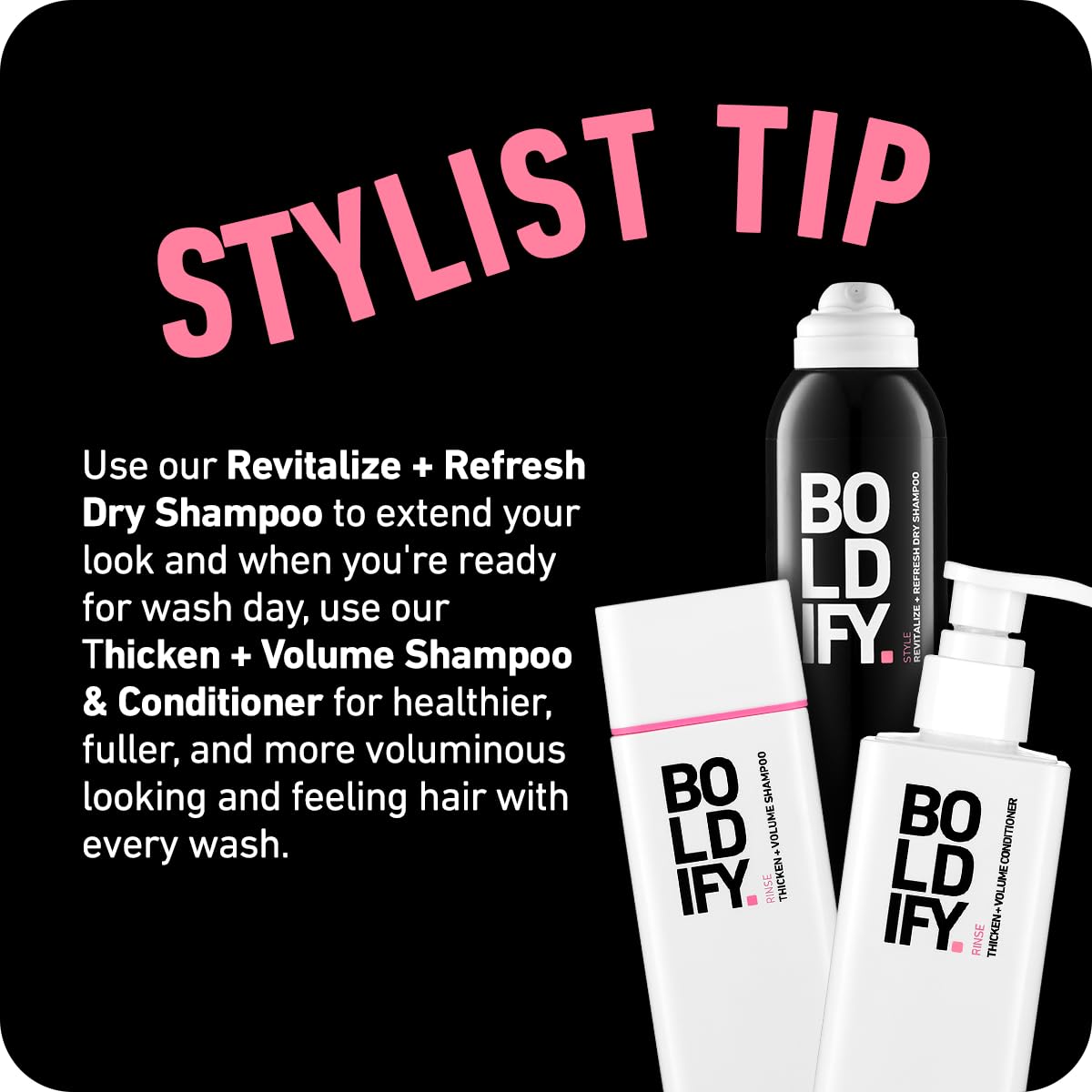 Boldify dry shampoo inside gym bag lifestyle shot showing post-workout refresh