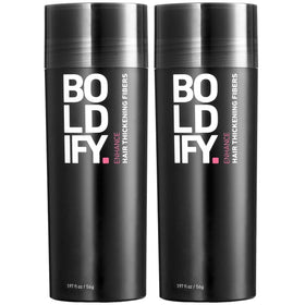 Boldify front packaging showing two dark brown jars and instant volume benefit