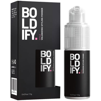 Boldify front packaging showing travel-size volumizer and branding for quick styling
